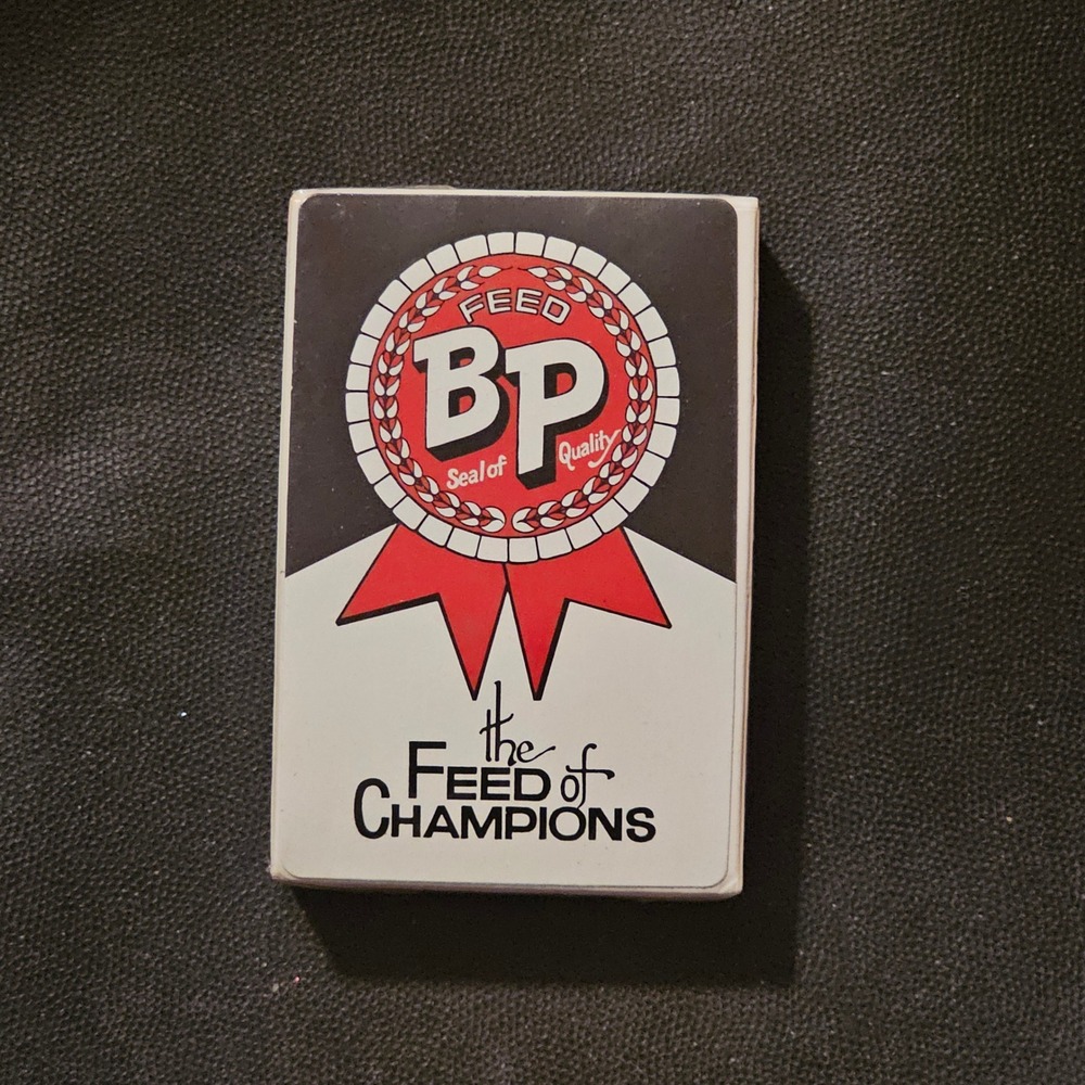 Vtg BP Feed of Champions SEALED Playing Cards Oil Gas Advertising Collectible